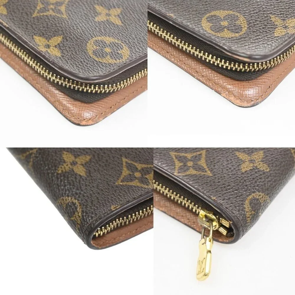 LOUIS VUITTON LV Logo 2 Set Zipper Wallet Monogram Damier Leather Brown 64KC511 - Picture 8 of 13
